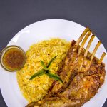 سبزی پلو با دنده کباب